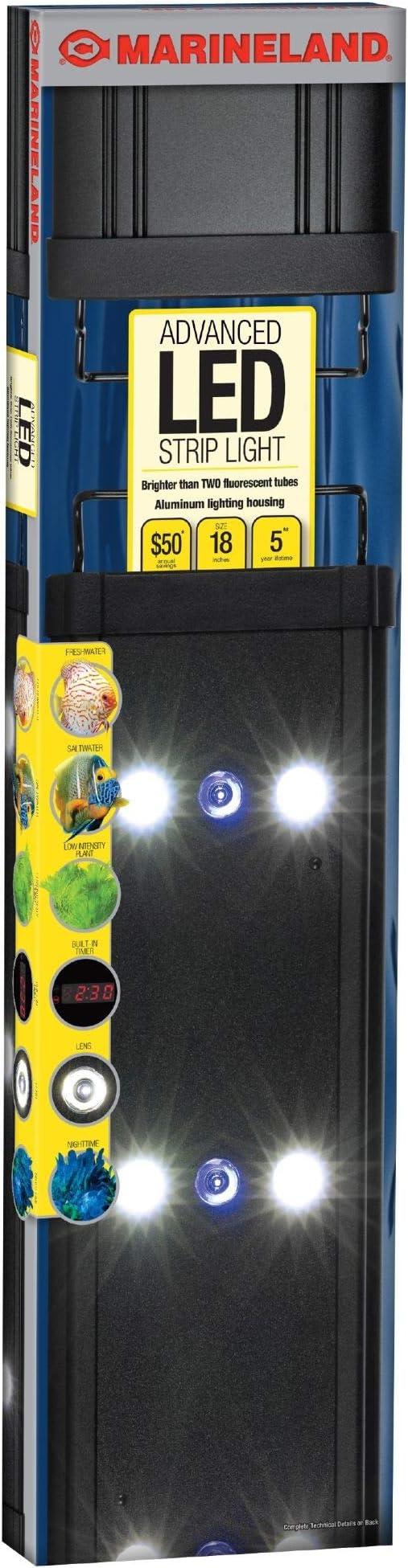 Marineland Advanced LED Strip Light for Salt & Fresh Water Aquariums Marineland