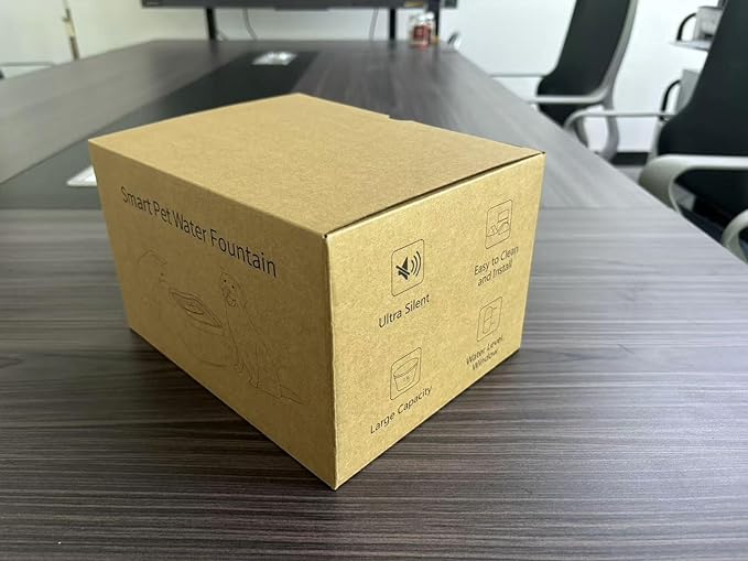 Meill Cat Water Fountain Stainless Steel, 85oz/2.5L Wireless Pet Fountain Battery Operated, 220° Automatic Sensing Circulating Dog Drinking Dispenser, Silent Pump for Indoor Use, Easy to Clean, White - PAWPICO