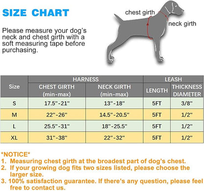 No Pull Dog Harness Adjustable Reflective Oxford Easy Control Medium Large Dog Harness with A Free Heavy Duty 5ft Dog Leash tobeDRI