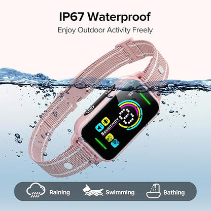 DINJOO Bark Collar, Dog Bark Collar for Large Medium Small Dogs,Smart Bark Collar,Rechargeable Anti Barking Training Collar with 8 Adjustable Sensitivity,Bark Collar with Beep (Pink) - PAWPICO