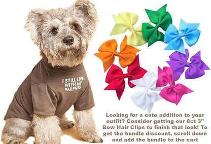 Cute Dog Clothes,Dog T Shirt for Medium Dogs.Dog Clothes for Small Dogs Girl Boy,Puppy.Breathable Soft Dog Costume for Pet Dogs Cats, Pet Pullover Jumper, Cat Clothes (L-(10~17lb), Chest~18", Khaki) - PAWPICO