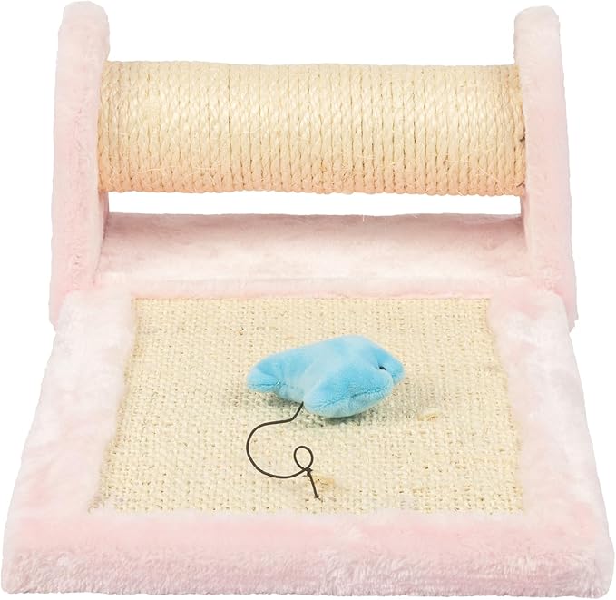 Armarkat Rolling Cat Scratcher Toy, Real Wood Sisal Scratching Board for Cats Training - PAWPICO