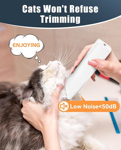 oneisall Pet Clipper for Cat Matted Hair, Pet Shaver for Cats Quiet Pet Hair Clippers Cordless Cat Clippers for Matted Hair Cat Clippers for Long Hair - PAWPICO