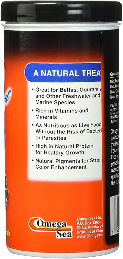 Omega One (3 Pack) Freeze Dried Blood Worms 0.96oz OmegaOne