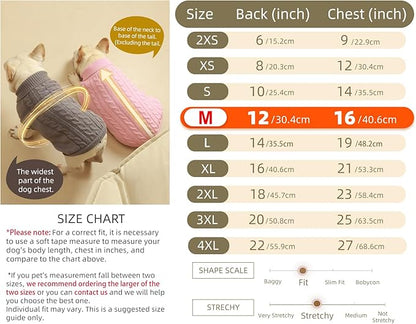 2 Pack Dog Sweaters for Small Dogs - Puppy Medium Warm Clothes in Winter, Turtleneck Pullover Design for Boy Girl Pet, Doggie, Cat, Kitten Chihuahua Bulldog Pug Beagles (M, Purple, Beige) - PAWPICO