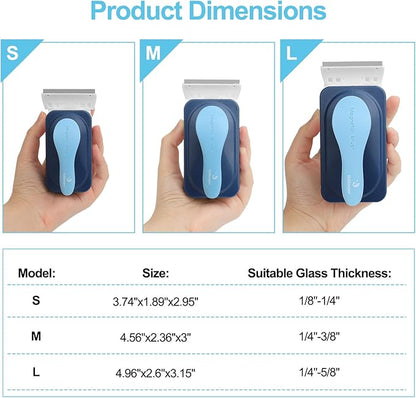 Aquarium Magnetic Glass Cleaner, Fish Tank Algae Magnet Cleaning Tool with Algae Scraper for Glass Aquariums Tank, Floating Scrubber Brush, 2 Detachable Scrapers, Medium fishkeeper