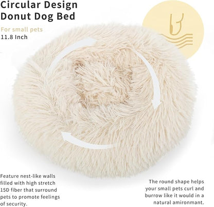 Guinea Pig Bed Hamster Bed Hedgehog Bed for Hamster/Hedgehog/Squirrel/Tortoise/Lizard and Other Small Animal 11.8 inch Beige - PAWPICO