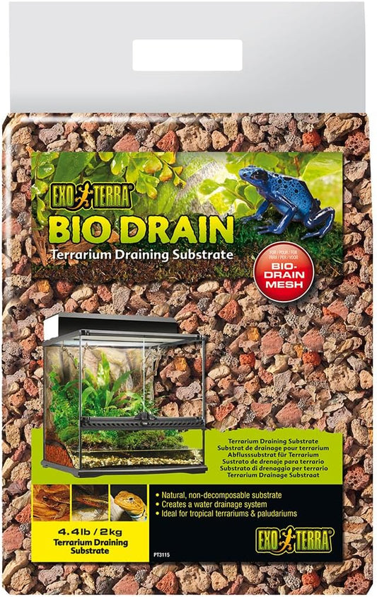 Exo Terra BioDrain Terrarium Substrate for Aquarium, 4.4-Pound ExoTerra