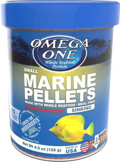 Omega One Garlic Marine Small Sinking Pellets, 4.5 oz. OmegaOne