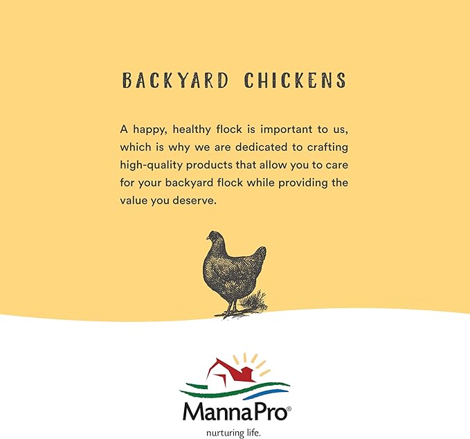 Manna Pro Crushed Oyster Shell for Laying Hens - Laying Chicken Oyster Shell - 6-Pack of 5lbs MannaPro