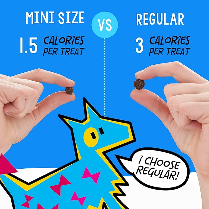 Crazy Dog Train-Me! Training Reward Dog Treats 16 Oz.,Chicken Regular - PAWPICO