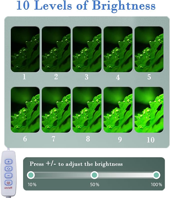 Small Aquarium Light Clip on Fish Tank Light LED USB Full Spectrum Light with Dimmer Multi-Color White+Blue+Red for 1-5 Gal Betta Tank (Adapter NoT Included, No Timer) PUEUTU