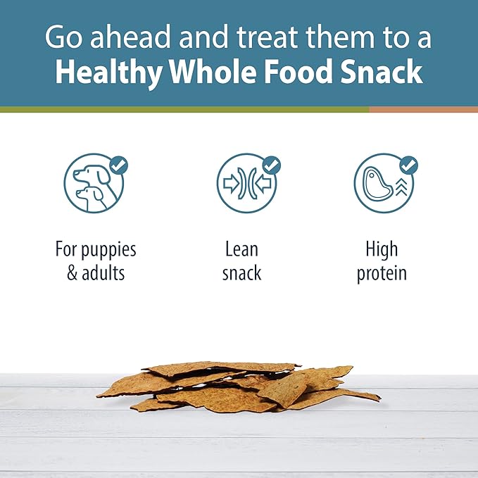 JustFoodForDogs Healthy Dog Treats, Limited-Ingredient, Chicken Apple Bark, Made in The USA, 5 oz - PAWPICO