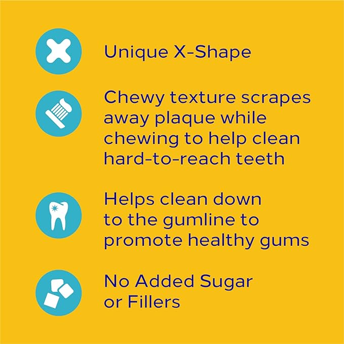 PEDIGREE DENTASTIX Large Dog Dental Treats Original Flavor Dental Bones, 2.08 lb. Value Pack (40 Treats) Pedigree