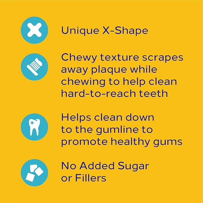 PEDIGREE DENTASTIX Large Dog Dental Treats Original Flavor Dental Bones, 14.99 oz. Pack (18 Treats) Pedigree