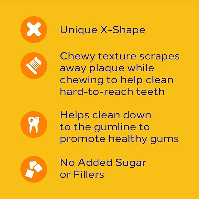 PEDIGREE DENTASTIX Large Dog Dental Treats Bacon Flavor Dental Bones, 1.67 lb. Pack (32 Treats) - PAWPICO