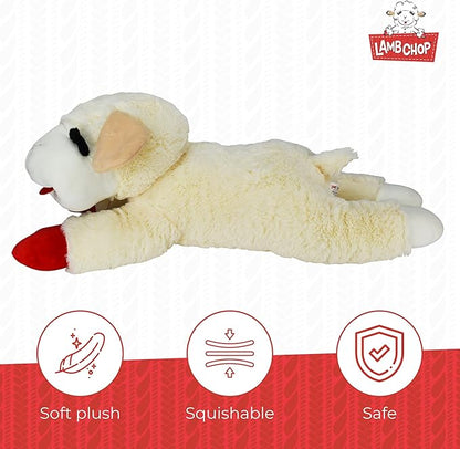 Multipet's Officially Licensed Lamb Chop Jumbo White Plush Dog Toy, 24-Inch - PAWPICO