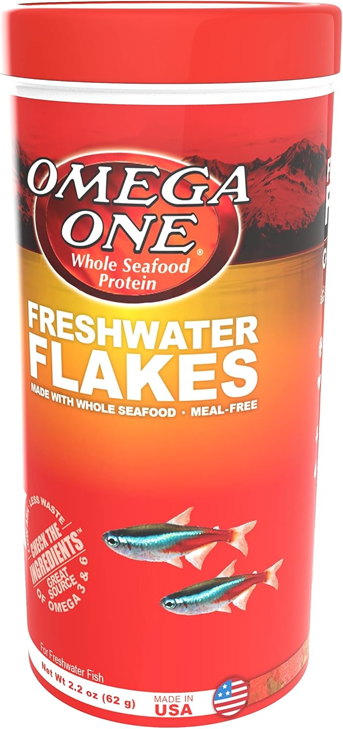 Omega One Freshwater Flakes, 2.2 oz OmegaOne