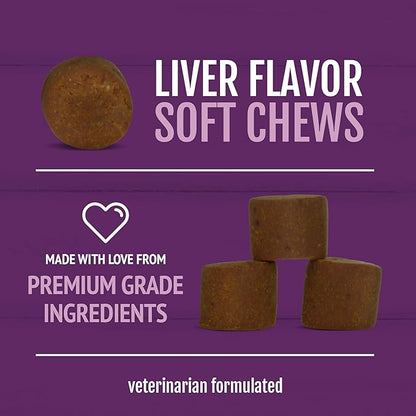 Petnc Natural Care Hip & Joint Health Supplement for Dogs (90 Chews), Glucosamine Chondroitin MSM Dog Chews with Hyaluronic Acid, Liver Flavored Bone & Joint Support Supplement, For All Breeds VisitthePetnc