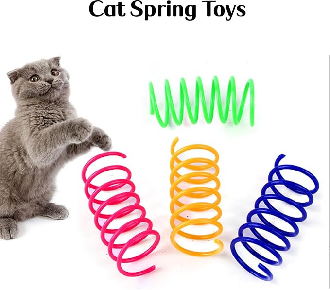 25 PCS Assortment of Cat Toys - Hanging Door Cat Toy,Catnip Toys,Feather Teaser,Mice,Colorful Balls & Bells.Perfect for Kittens,Cats,and Puppies - PAWPICO