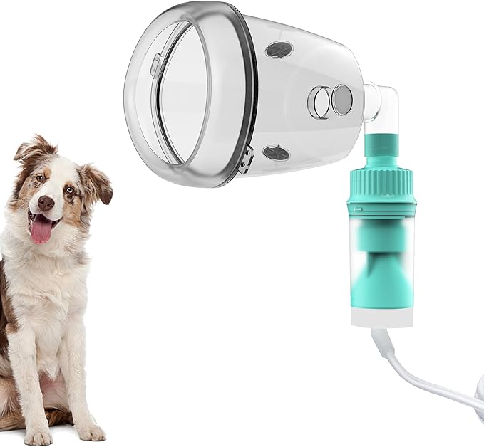 Lying Down Nebulizer Cup and Inhaler Mask for Cats and Small Dogs, Oxygen Mask for Pets (No Nebulizer Device) (M) WhaleSing