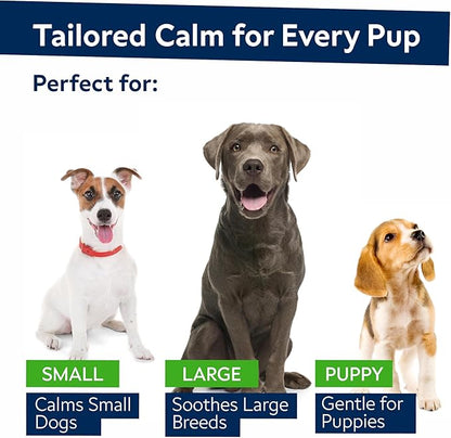 STRELLALAB Vet Formulated Hemp Calming Chews for Dogs - Anxiety Relief Calming Treats - Advanced Melatonin Pet Calm - Natural Sleep Aid & Stress, Separation Anxiety Relief - 120 Treats - Bacon STRELLALAB