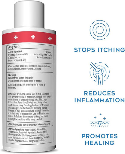 DOGSWELL Remedy + Recovery 0.5% Hydrocortisone Lotion for Dogs, 4 oz. (Packaging May Vary) Dogswell