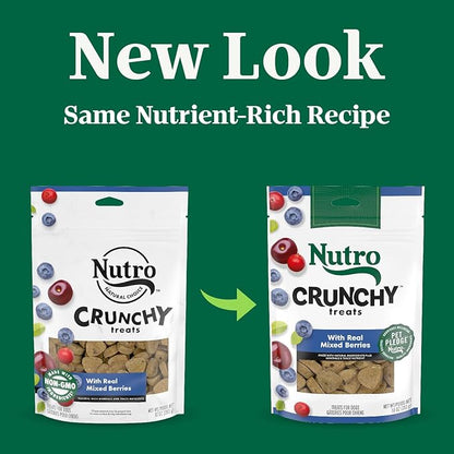 NUTRO Crunchy Dog Treats with Real Mixed Berries, 10 oz. Bag - PAWPICO