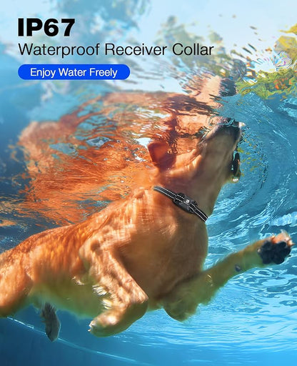 Bousnic Dog Shock Collar - 3300Ft Training Collar with Remote for 5-120lbs Small Medium Large Dogs Rechargeable Waterproof e Collar with Beep (1-8), Shake(1-16), Safe Shock(1-99) Modes (Black) BOUSNIC