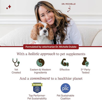 Fera Pets Cardiac Supplement for Dogs & Cats – 120 Capsules - Vet Created -Cardiovascular Function & Strength-Taurine, CoQ10, Organic Hawthorne Berry FeraPets