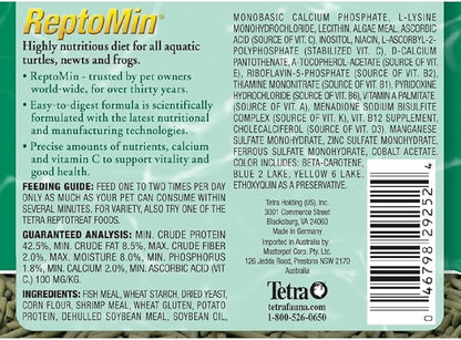 Tetra ReptoMin Floating Food Sticks, Food for Aquatic Turtles, Newts and Frogs, 1.94 oz Tetra