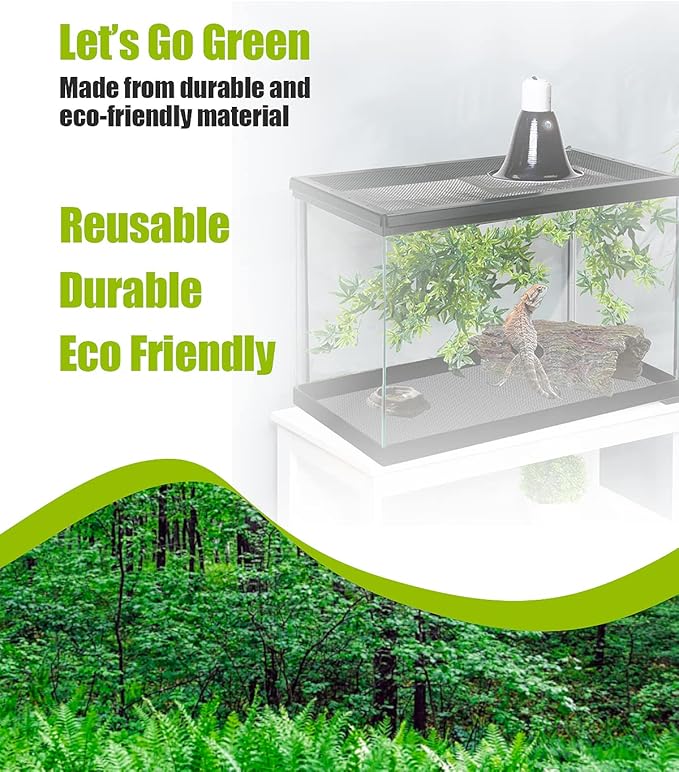 Bearded Dragon Tank Accessories, Reptile Substrate Floor, Leopard Gecko Tank Liner Mat for 40 Gallon, 20 Gallon, 50 Gallon,75 Gallon Lizard Tank, Yellow Helidrago