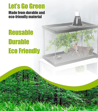 Bearded Dragon Tank Accessories, Reptile Substrate Floor, Leopard Gecko Tank Liner Mat for 40 Gallon, 20 Gallon, 50 Gallon,75 Gallon Lizard Tank, Yellow Helidrago
