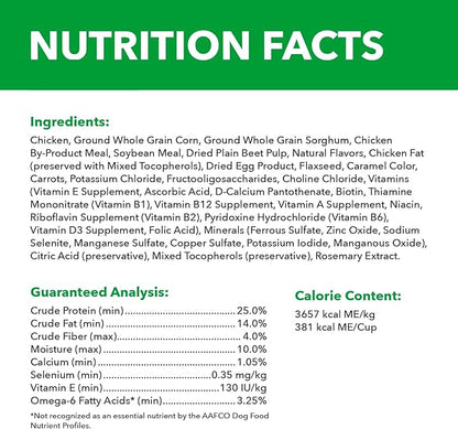 IAMS Proactive Health Minichunks Adult Dry Dog Food with Real Chicken and Whole Grains, 15 lb. Bag - PAWPICO