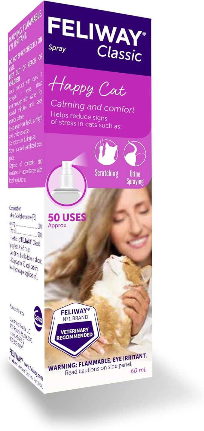 FELIWAY Classic Cat Calming Pheromone Spray (60 mL) Feliway%C2%AE
