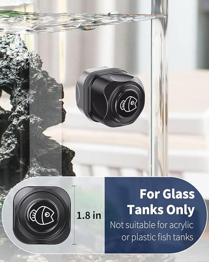 Pawfly Aquarium Magnetic Brush for Glass Fish Tanks 1.8 Inch Stain Scrubber Pads Floating Cleaning Tool for 4/5 Inch Thick Fresh & Marine Aquariums up to 30 Gallons (Not for Acrylic & Plastic Tanks) Pawfly