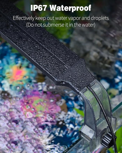 Pawfly Aquarium LED Light 24/7 Fish Tank Light with Full Spectrum Brilliant White Blue Red Green Lights Multi-Colored LEDs with D/N Mode Single Color Effects Timer and Adjustable Brightness Pawfly