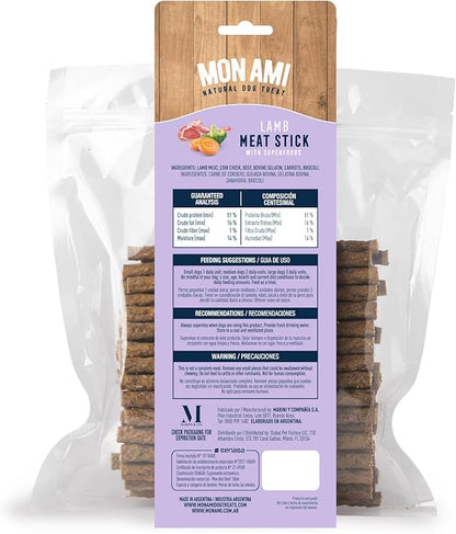 Mon Ami Lamb Meat Sticks for Dogs with Farm Fresh Vegetables (28 Oz) – Human Grade Dog Treats with Superfoods - Training Treats for Dogs - Healthy Dog Treats for Small, Medium and Large Dogs - PAWPICO