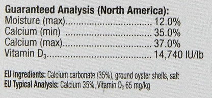Exo Terra Calcium + D3 Powder: Ultra-fine, Phosphorus Free Formula Boosts Bone Health & Calcium Absorption Ideal for Insects, Fruits & Veggies 1.4 oz. ExoTerra
