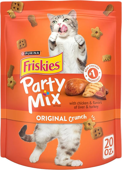 Purina Friskies Cat Treats, Party Mix Original Crunch - 20 oz. Pouch PurinaTreats