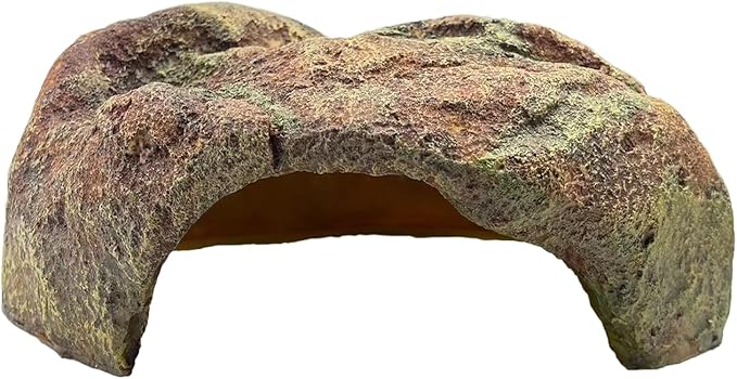 Extra Large Reptile Hide Resin Snake Hides for Ball Pythons Reptile Hides and Caves Simulation Rock Reptile Hideout for Habitat Lizard Leopard Gecko Bearded Dragon ZXUAQNOE