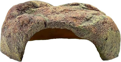 Extra Large Reptile Hide Resin Snake Hides for Ball Pythons Reptile Hides and Caves Simulation Rock Reptile Hideout for Habitat Lizard Leopard Gecko Bearded Dragon ZXUAQNOE