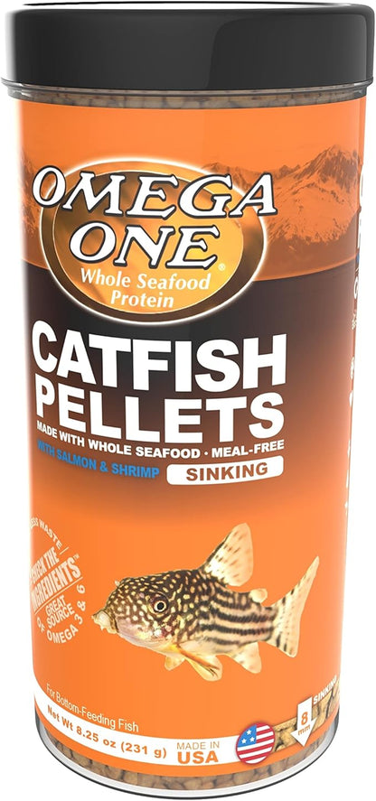 Omega One Sinking Shrimp Pellets, 8mm Pellets, 8.25 oz OmegaOne