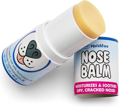 Squishface Nose Balm - Soothe & Protect Dry, Cracked Dog Snouts - Plant-Based, Lick-Safe Formulation to Aid in Relief of Hyperkeratosis - Great for All Breeds! (1.75 oz) Squishface