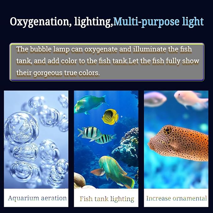 HCDMRE LED Aquarium Light, Multi-Color Fish Tank Light with Remote Control, 16 Colors and 4 Modes, IP68 Waterproof,Underwater Submersible LED Lights,67cm/26.4" PAWPICO