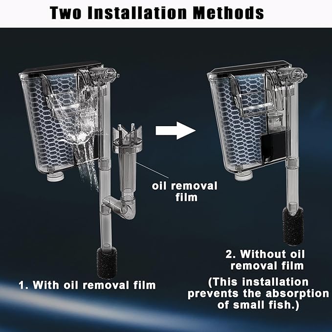 Ultra White Glass Betta Aquarium Starter Kits 1.5 Gallon Small Fish Tank, Betta Fish Tank with LED Light, Power Filter, 4mm Glass iPriro