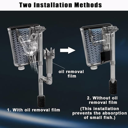 Ultra White Glass Betta Aquarium Starter Kits 1.5 Gallon Small Fish Tank, Betta Fish Tank with LED Light, Power Filter, 4mm Glass iPriro