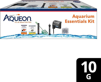 Aqueon Fish Tank Aquarium Essentials Starter Kit for 10 Gallon Tanks Aqueon