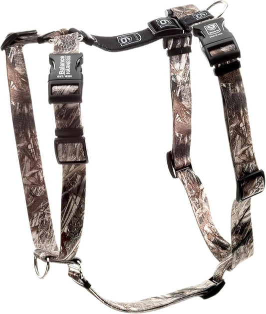 Blue-9 Buckle-Neck Balance Harness, Fully Customizable Fit No-Pull Harness, Ideal for Dog Training and Obedience, Made in The USA, Camo, Large Blue-9