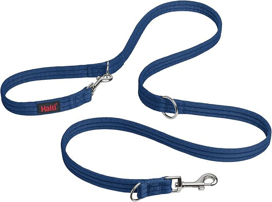 HALTI Training Leash - Multifunctional Double-Ended Dog Leash, Ideal for Anti-Pulling Dog Training. Lightweight & Durable. Suitable for Small to Medium Dogs & Puppies (Size Small, Cobalt Blue, 2m) CompanyofAnimals